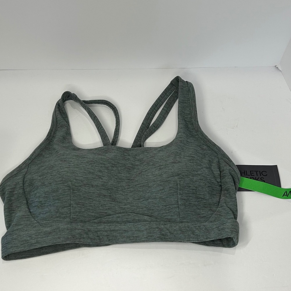 Athletic Works ButterCore Strappy Back Sports Bra Light Black
Large 12-14 New